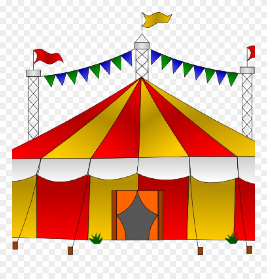 Carnival Tents Clipart - Circus - Png Download