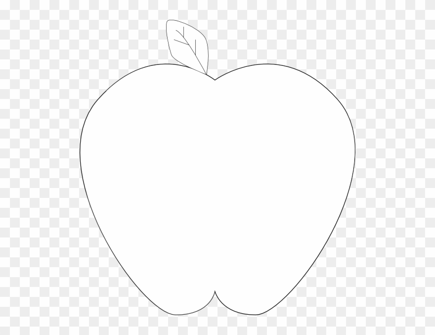 White Black Apple By Gena Clip Art At Clker - Strawberry Silhouette Png Transparent Png
