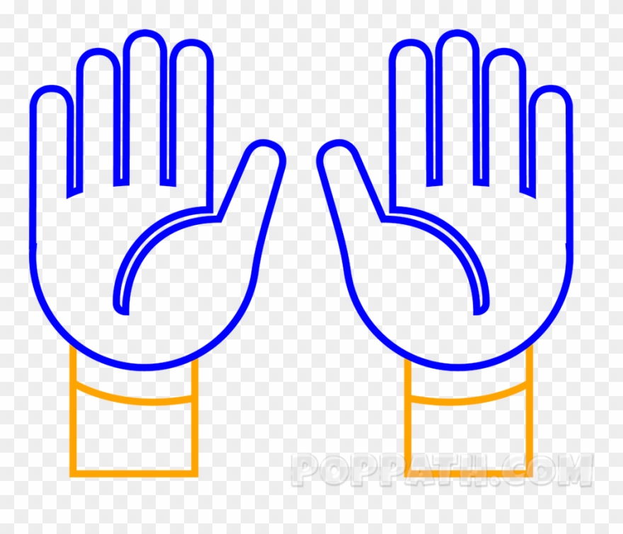 Extend The Hands To Make Arms By Drawing Rectangle - Emoji Clipart
