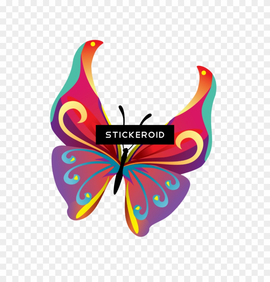 Butterflies ناقل Png الموافقة المسبقة عن علم فراشة - Transparent Butterfly Vector Png Clipart