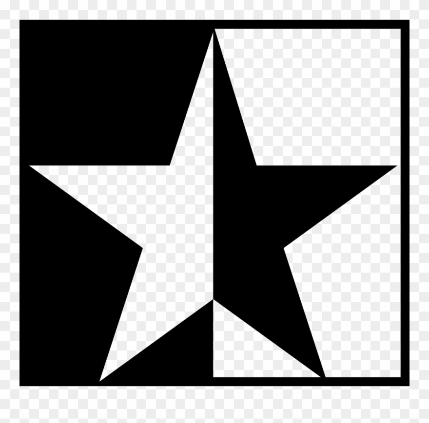 Black White Star Icon Free Download Png Star Black - Estrela Branca Fundo Preto Clipart