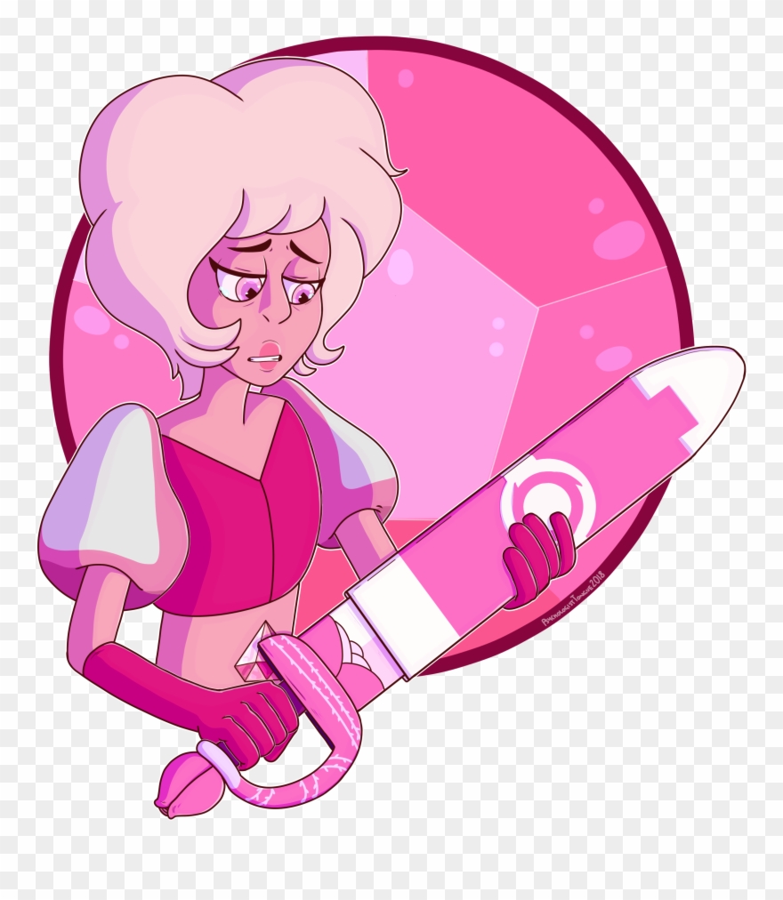Pink Diamond - Cartoon Clipart