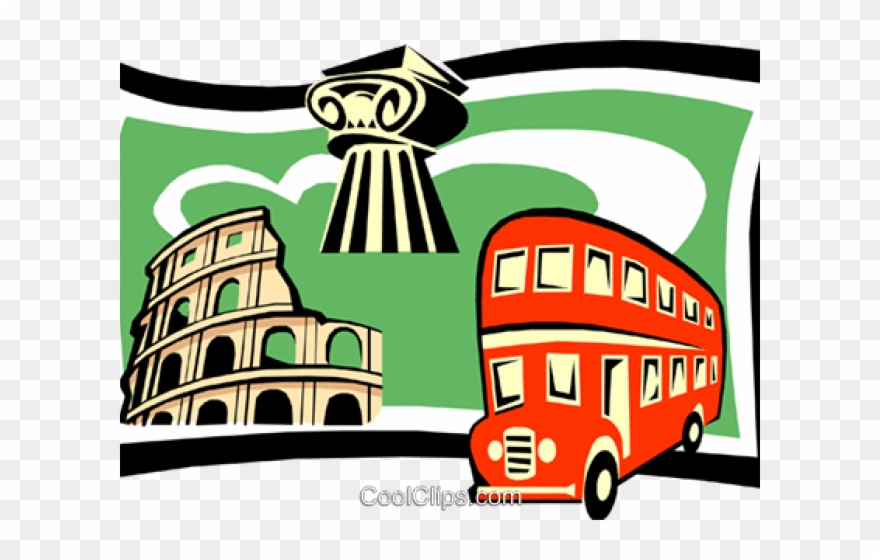 Vacation Clipart Bus - Clip Art - Png Download