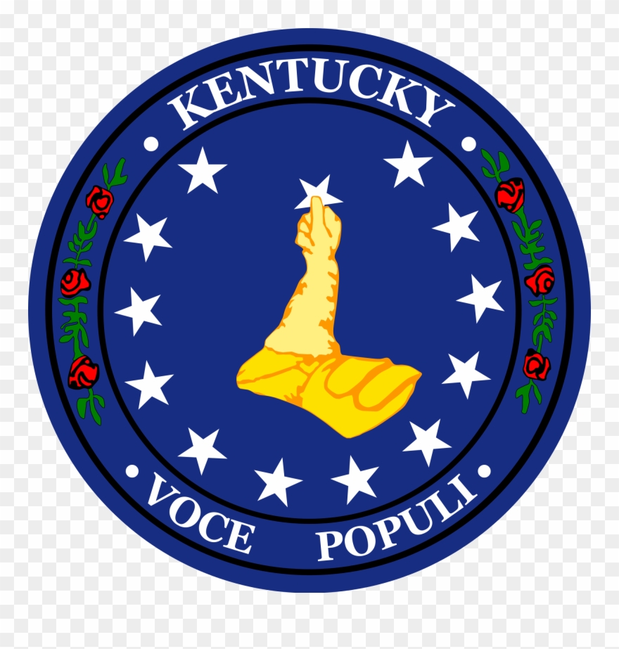 Seal Of Kentucky - Kentucky Civil War Flag Clipart