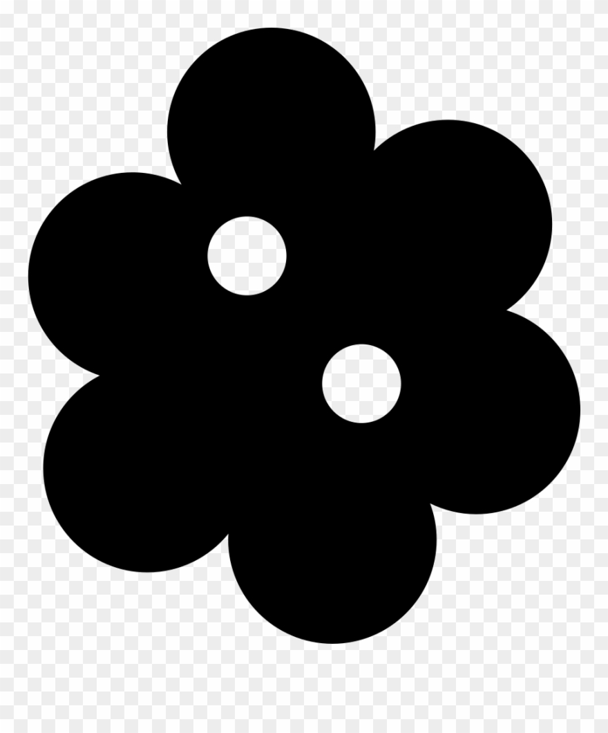 Flower Shaped Clothes Button Comments - Flower Clipart