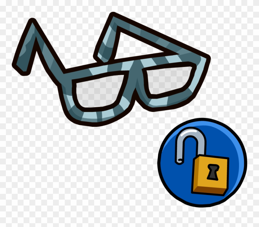Hipster Glasses - Club Penguin Glasses Clipart