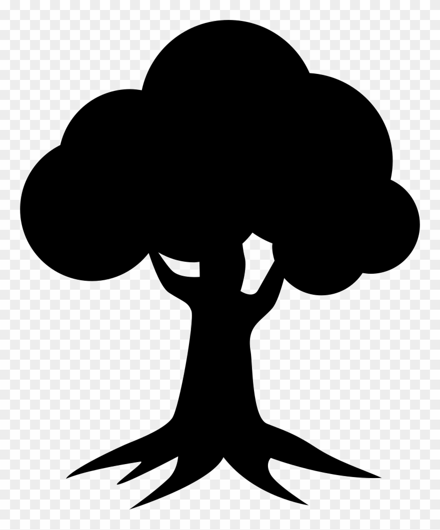Royal Oak Homes Logo Of Tree Silhouette Comments - Cartoon Tree Silhouette Png Clipart