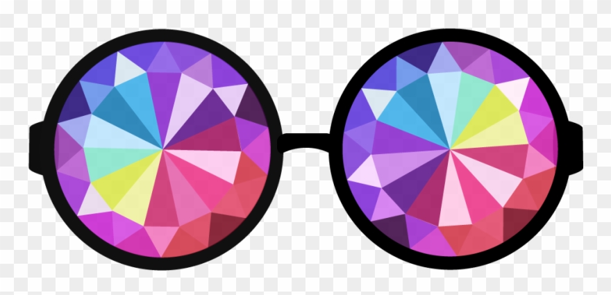 Sun Glasses Clip Art - Hippie Sunglasses Transparent Background - Png Download