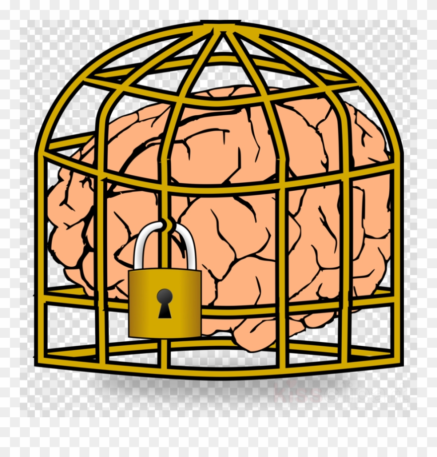 Brain In A Cage Pics Fixed Mindset Clipart