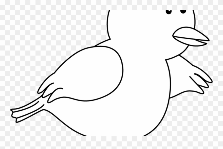 Bird Outline Clip Art & Look At Bird Outline Clip Art - Clip Art - Png Download