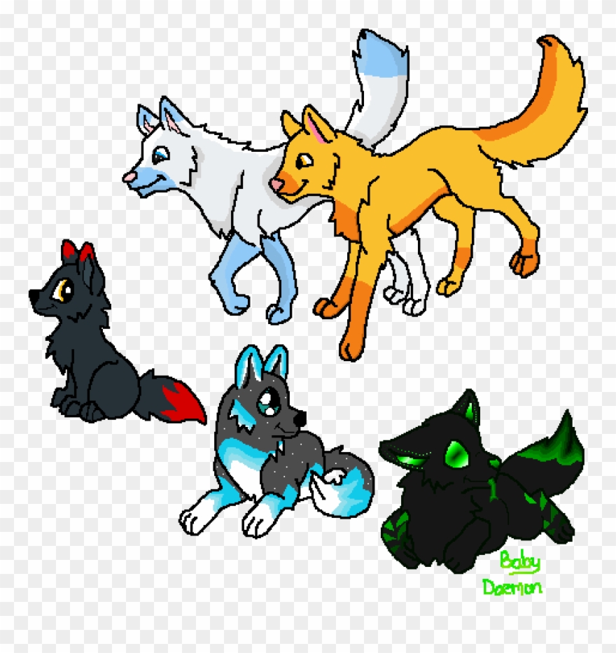 Wolf Pack - Wolves Life 3 Art Clipart