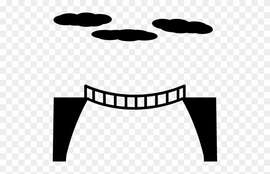 Valley / Valley / Suspension Bridge - Map Clipart