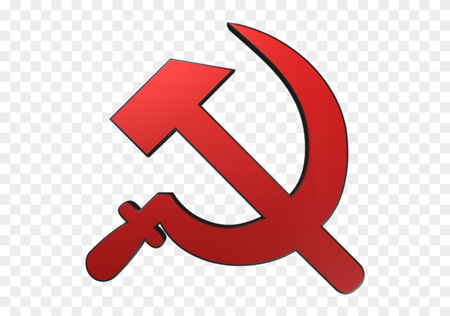 Hammer And Sickle, Russia, Emblem, National - Falce E Martello Png Clipart