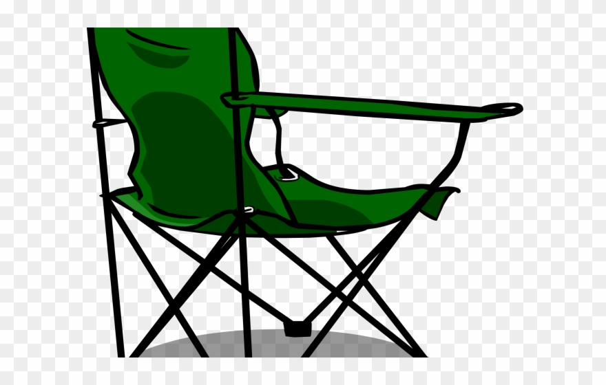 Penguin Clipart Camping - Folding Chair Clip Art - Png Download