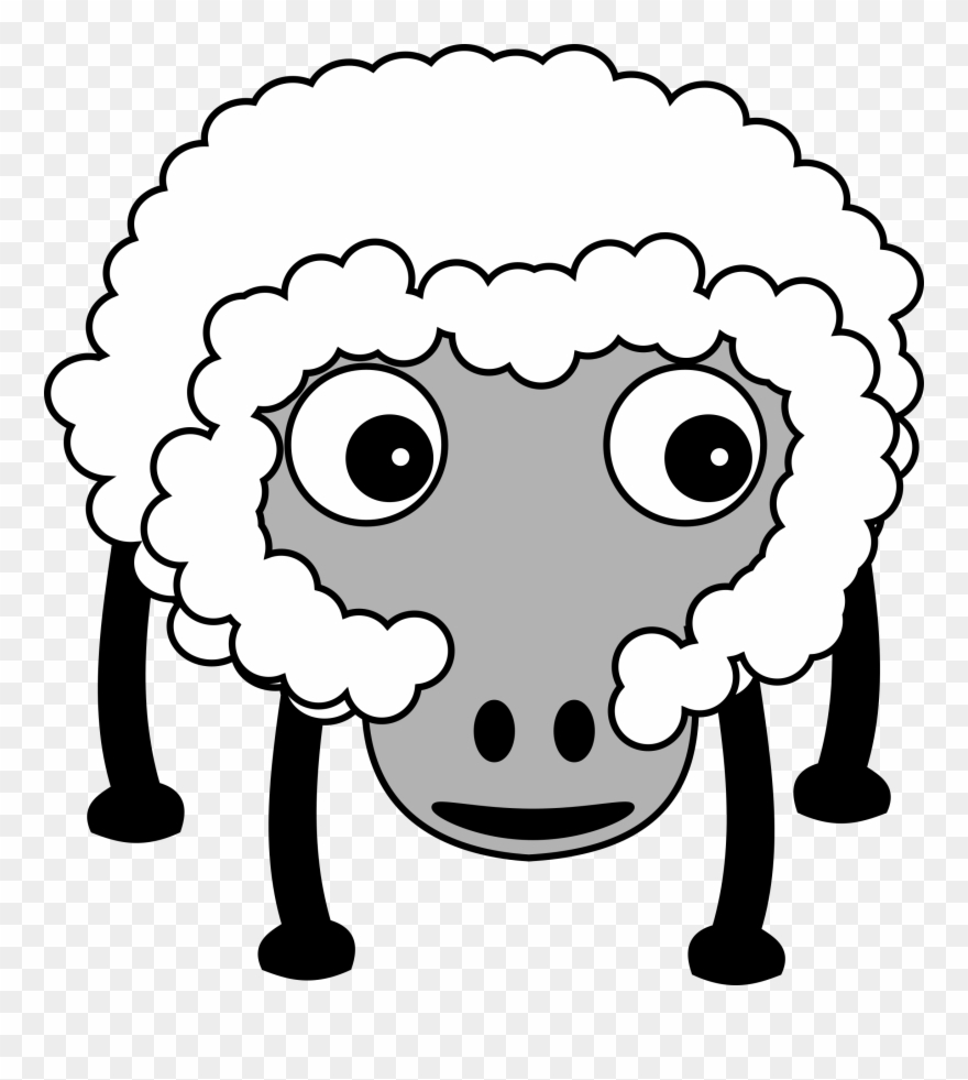 Big Image - Sheep T Shirt - Unisex Tee Clipart
