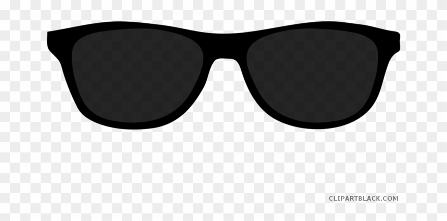 Black Sunglasses Clipart - Black - Png Download