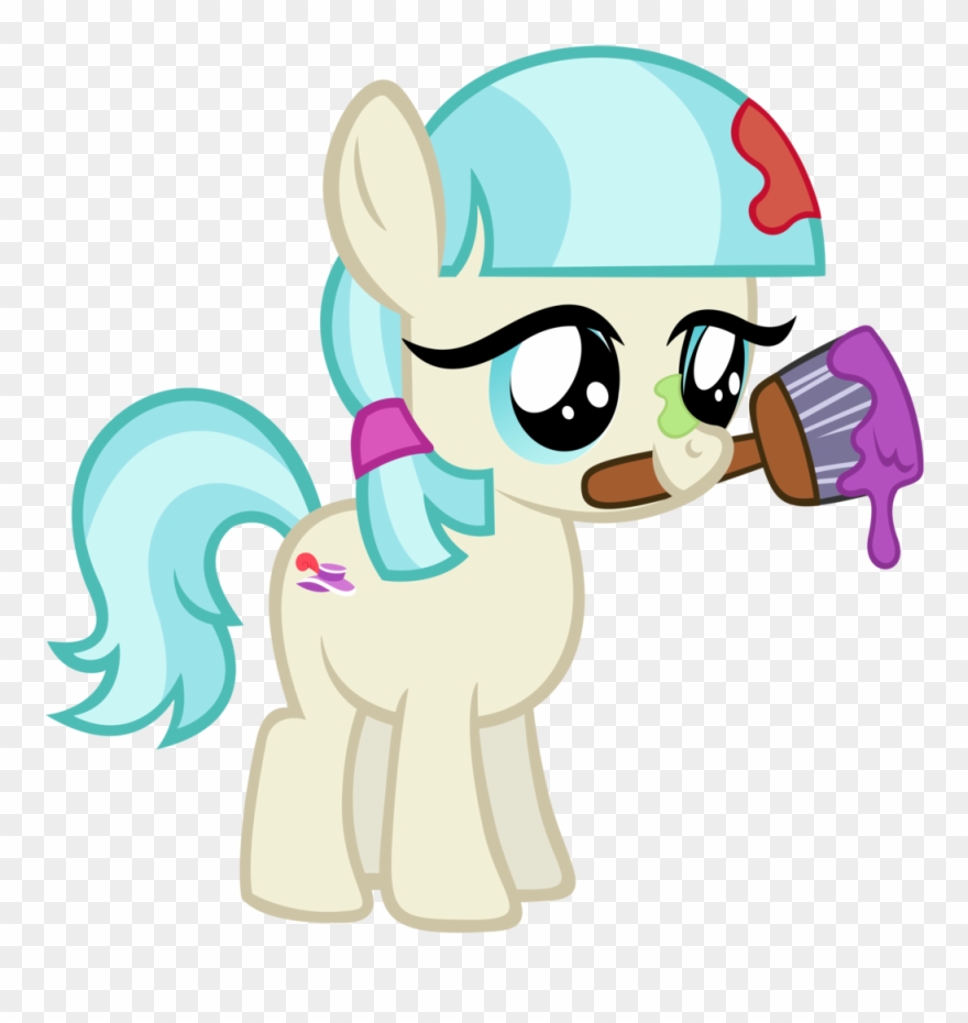 Transparent Paintbrush Messy Svg Black And White Download - My Little Pony Human Coco Pommel Clipart