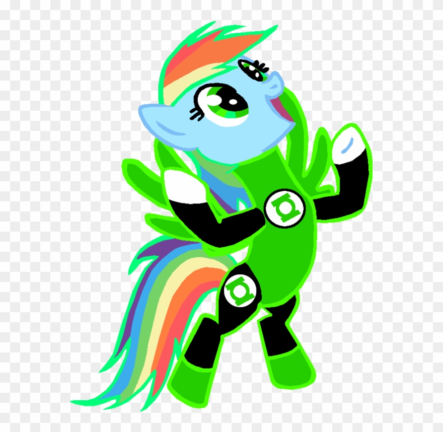 Green Lantern Pony Clipart