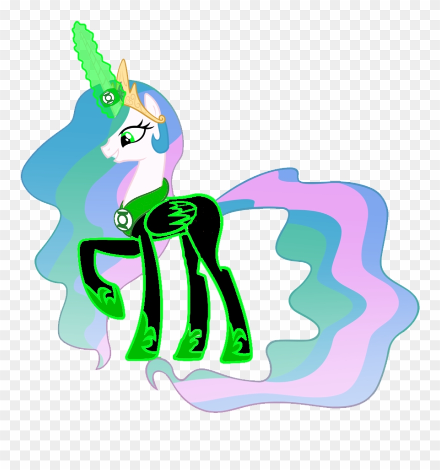Princess Celestia The Green Lantern By Motownwarrior01-da1stm6 - Princess Celestia Clipart