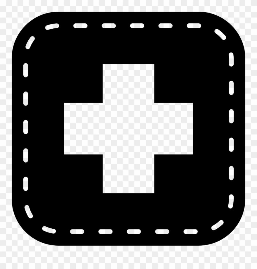 Medical Cross Symbol In A Rounded Square Comments - Summer Camp In Switzerland Clipart