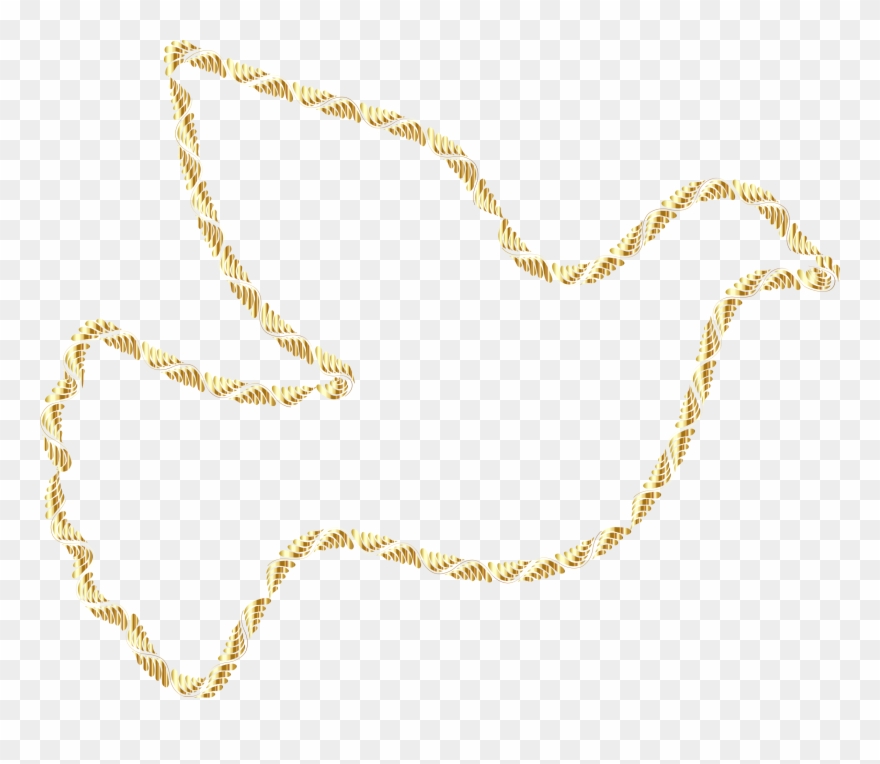 Colorful Trendy Peace No Background Big Image - Transparent Gold Dove Png Clipart