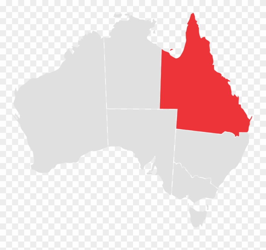 Queensland - Australia Gold Rush Map Clipart