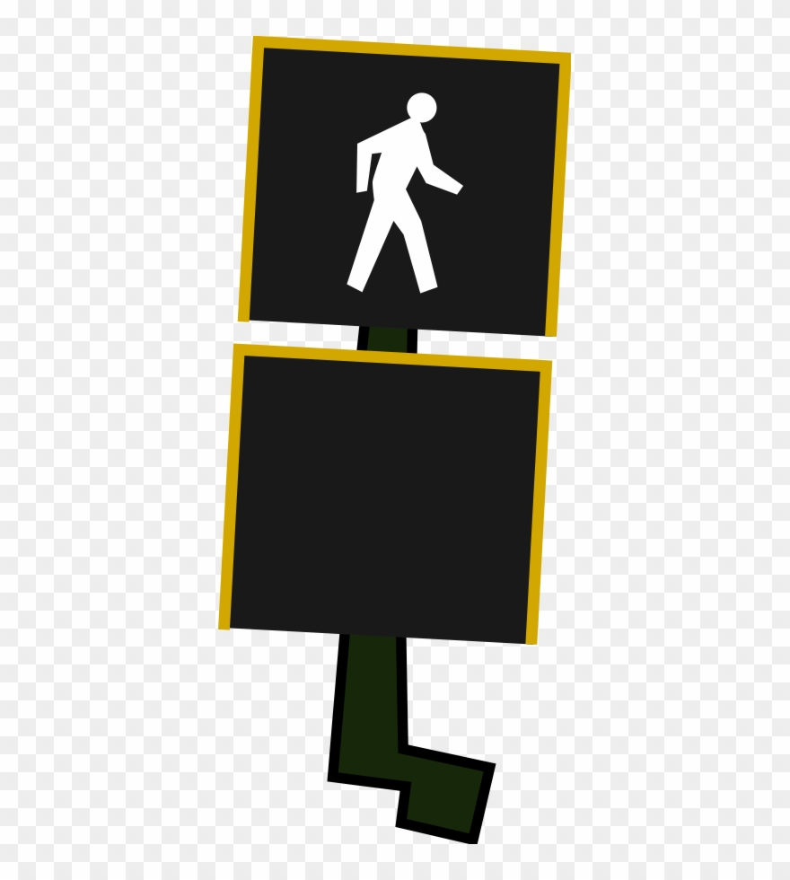 Cross Walk Clipart Clipground Distracted Pedestrian - Crosswalk Light Clipart Png Transparent Png