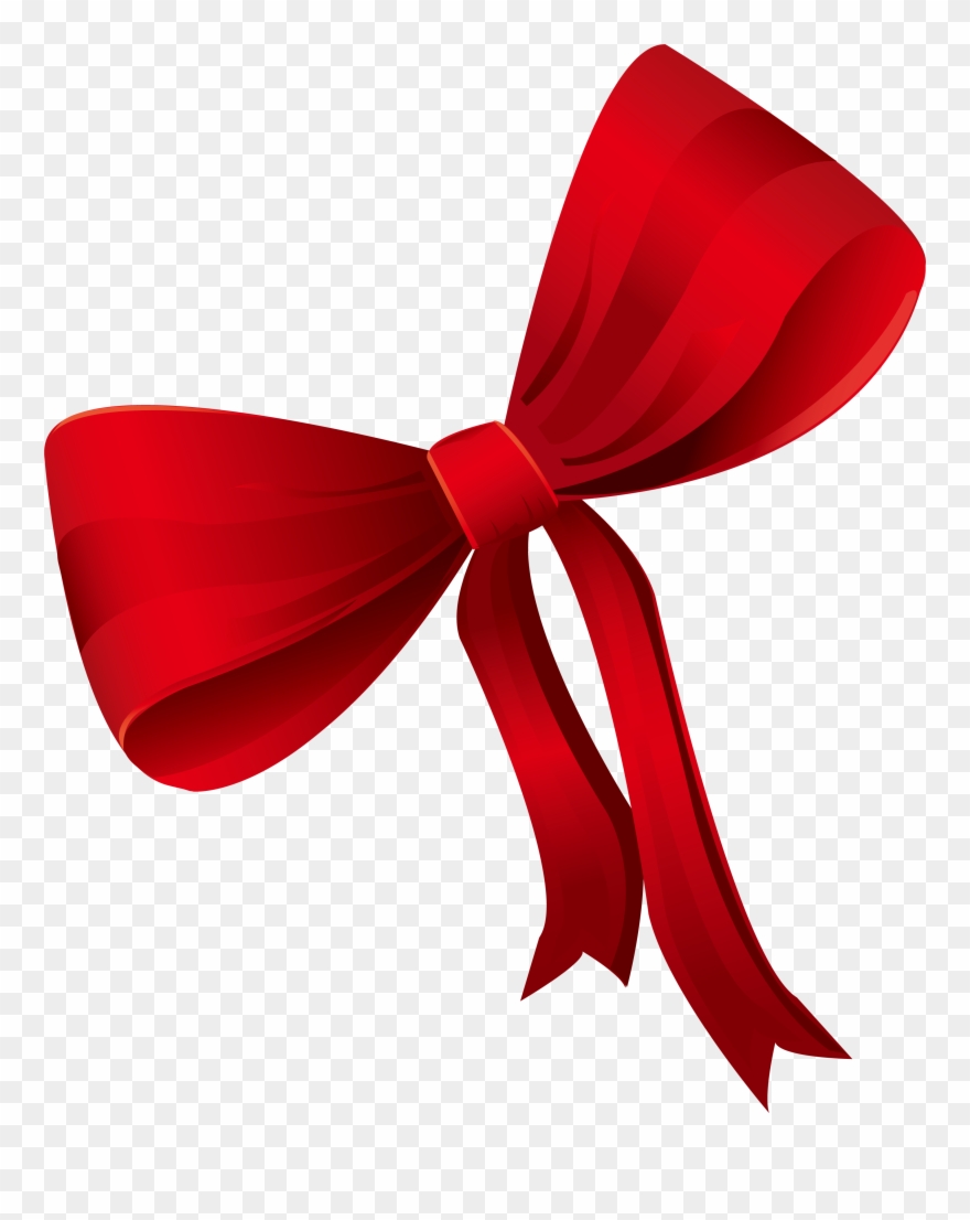 Shoe Lace Tie Png Clip Library - Red Bow Clear Background Transparent Png