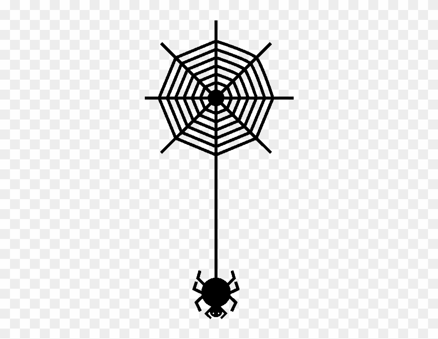 Sticker Araignee Ambiance Sticker Spider - Paper Spider Web Clipart