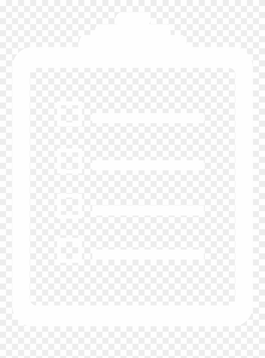 Black And White - Checklist Icon Png White Clipart
