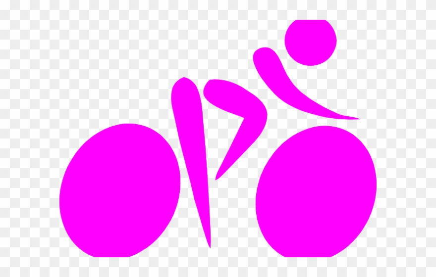 Cycling Clipart Pink Bicycle - Simbolos De Ciclismo - Png Download