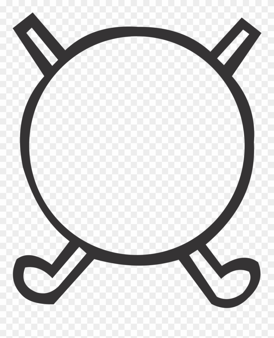 X-clubs With Ball - Water Wheel Clipart - Png Download