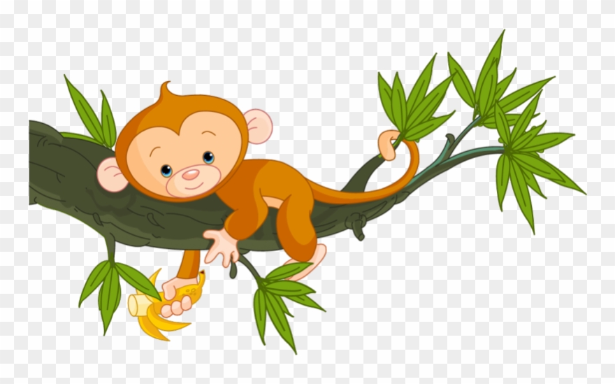 Next - Dessin Couleur Petit Singe Clipart