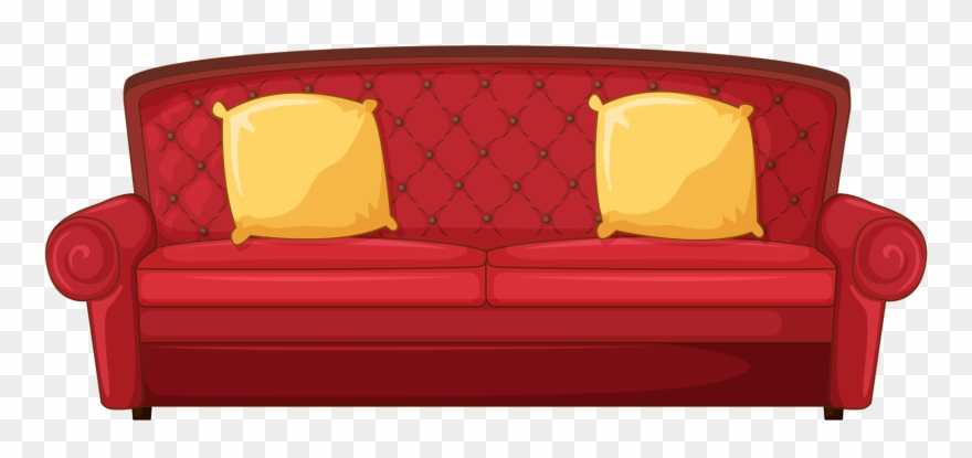 Album - Canape Jaune Et Rouge Clipart