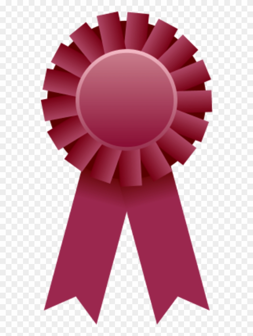There Is 40 Blue Ribbon Free Cliparts All Used For - Pink Award Ribbon Clipart - Png Download