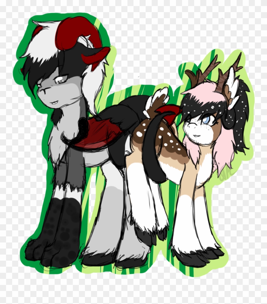 Otpl, Butt Buddies, Cloven Hooves, Deer, Deer Pony, - Cartoon Clipart