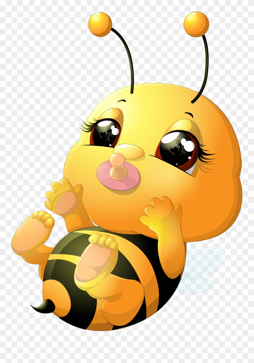 Beehive Honey Bee Transprent - Baby Honey Bee Cartoon Clipart