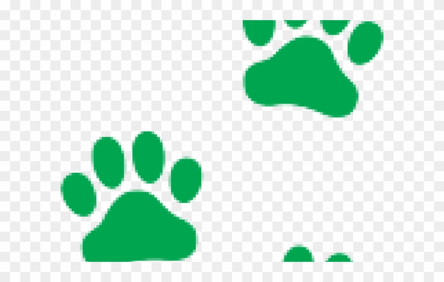 Puppy Clipart Paw Print - Dog Paw Print Orange - Png Download