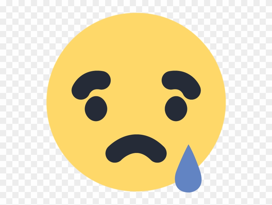 Facebook Sad Emoji Emoticon Icon Vector Logo - Facebook Sad Icon Png Clipart