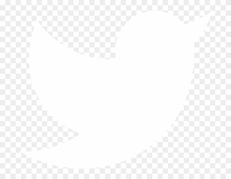 Twitter - White Transparent Twitter Logo Clipart