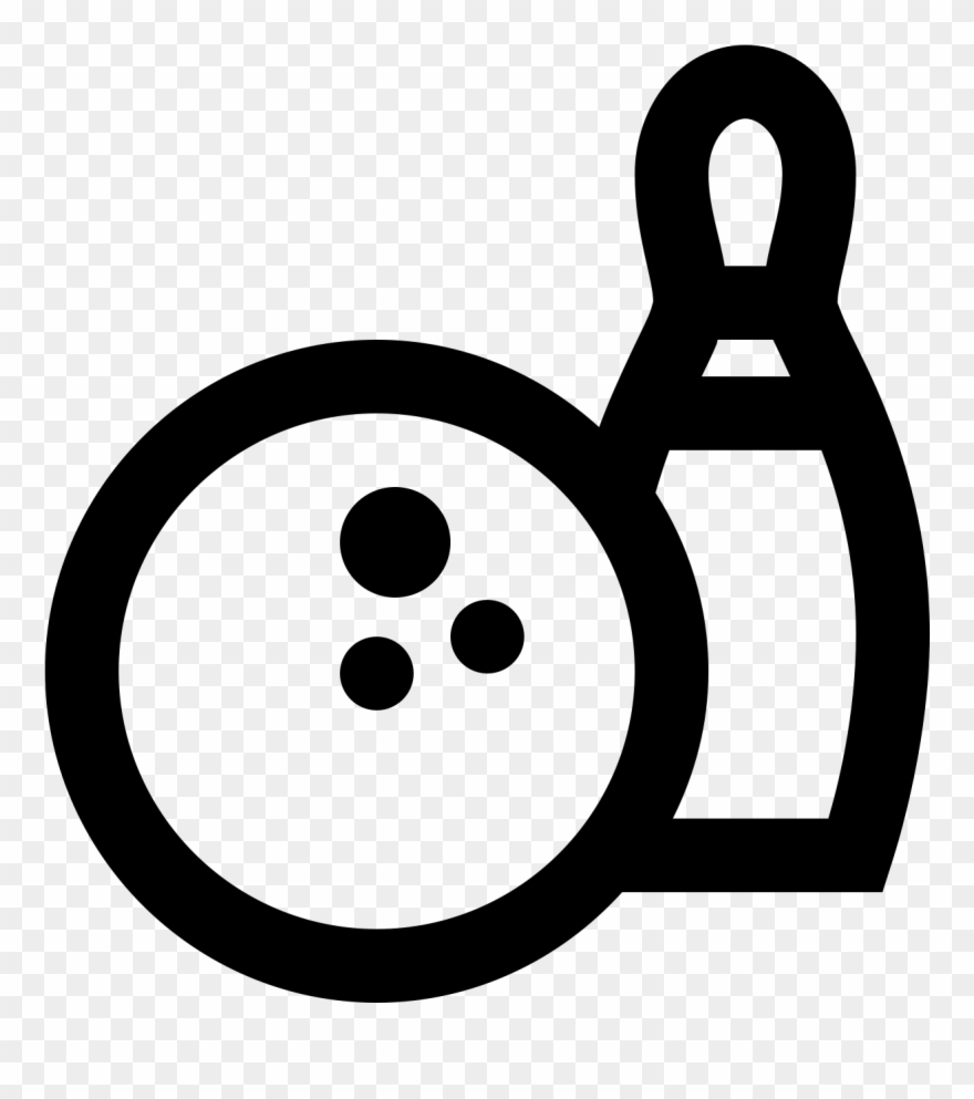 There Is A Bowling Ball With 3 Holes In It Sitting - Icon Bowling Clipart