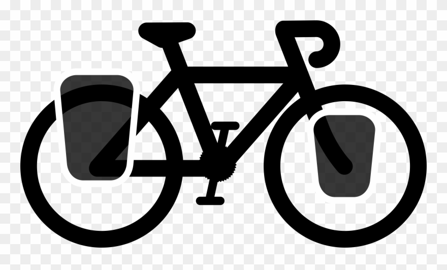 Big Image - Touring Bicycle Clip Art - Png Download