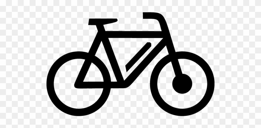 Black E-bike - Ymca Bike Clip Art - Png Download