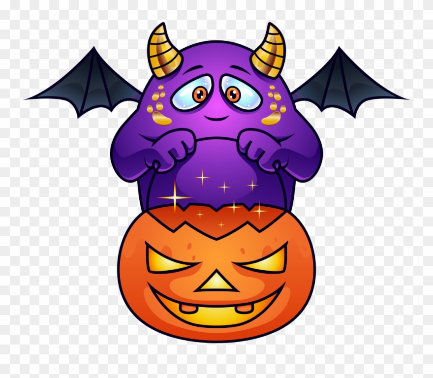 Scary Halloween Monsters Clipart - Clip Art - Png Download