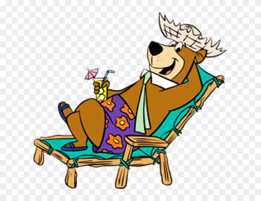 Yogi Sitting On Chair - Yogi Bear Holiday Clipart