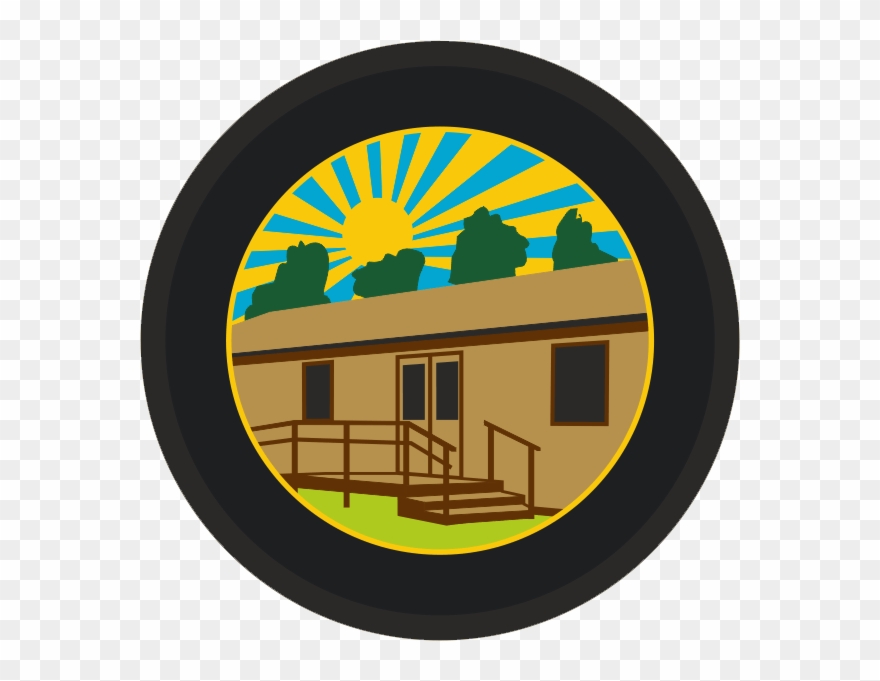 Cabin Camp - Circle Clipart