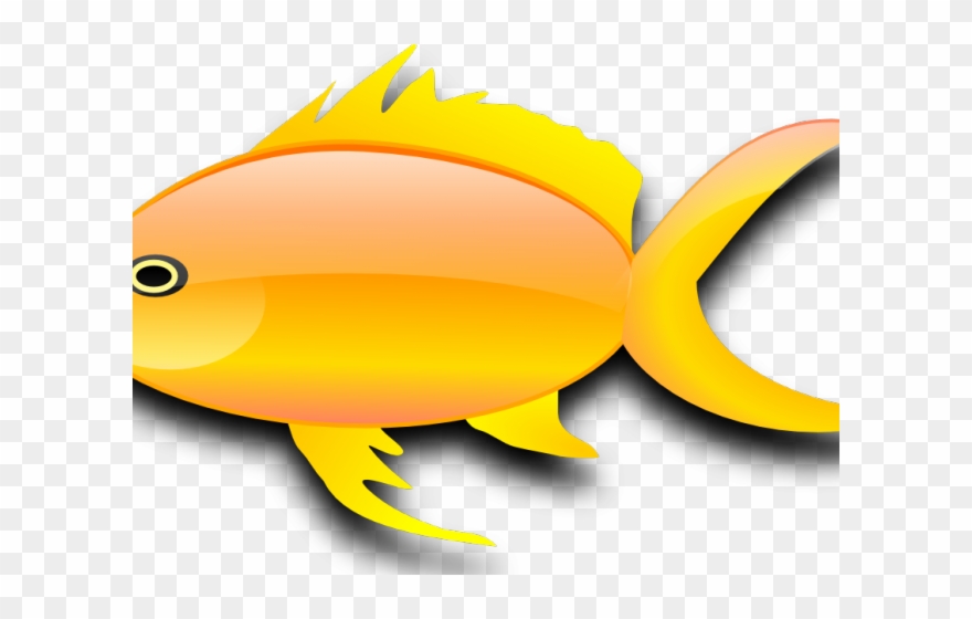 Gold Fish Clipart Pez - Gold Fish Clip Art - Png Download