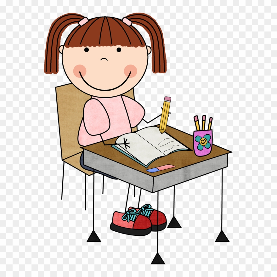 Picture - Student Writing Clip Art - Png Download