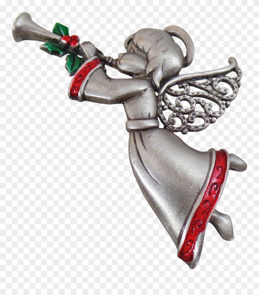 Transparent Trumpet Angel Svg Stock - Christmas Angel With Trumpet Clipart