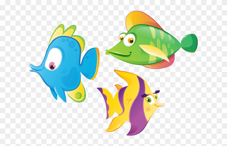 Colorful Fish⇄ - Pesciolini Colorati Da Stampare Clipart